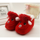 Alpaca Inspired Baby Shoes - Red